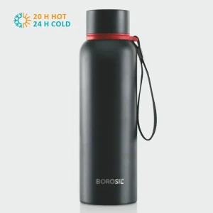 Borocil - Trek Black Hot n Cold SS Bottle - 700 ML -