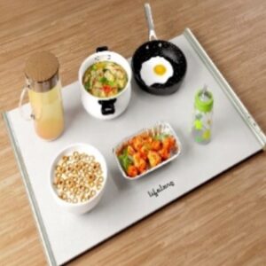 Lifelong Electric Food Warmer - 350 W, Foldable Silicon Heating Mat for Buffet